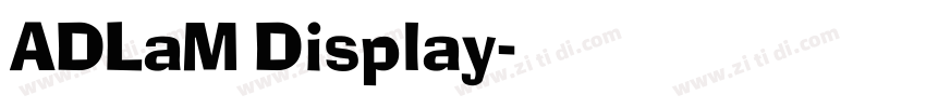 ADLaM Display字体转换